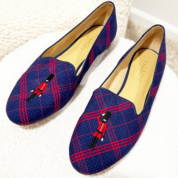 Talbots Tartan British Palace Guard Ryan Loafers 9 - Picture 2 of 7